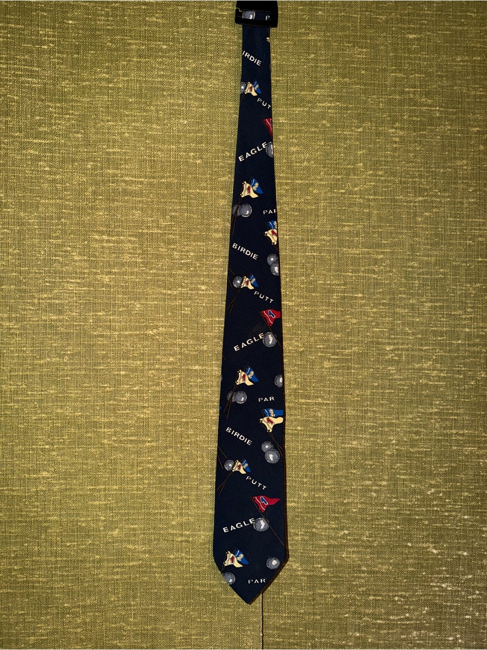 VTG American Sports Men's Golf Novelty Necktie Navy